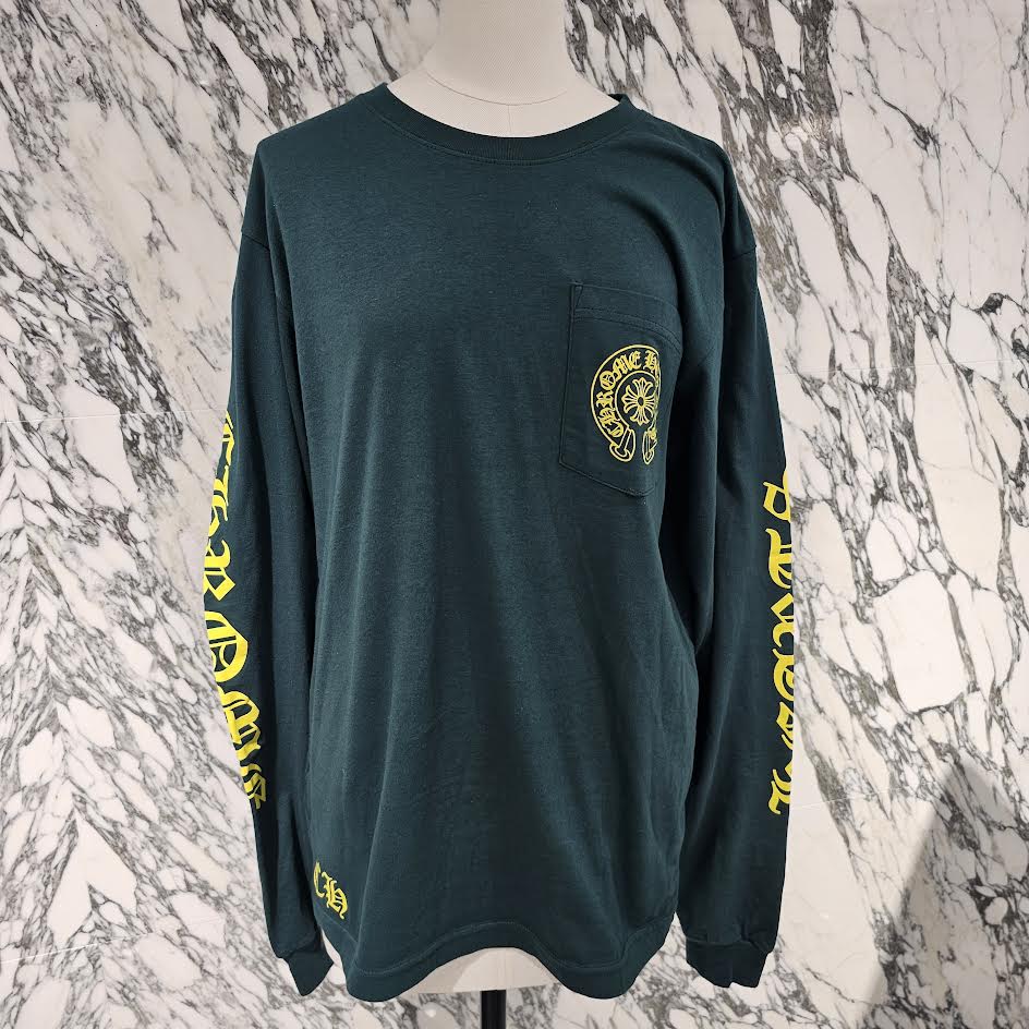 CHROME HEARTS Las Vegas Limited Orange Horseshoe Long Sleeve Tee