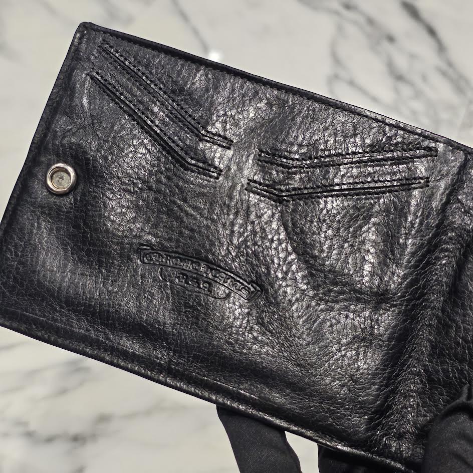 CHROME HEARTS AINT NOTHIN 2 DO BS FLARE Leather Wallet クロムハーツ エイントナッシン 2ドゥ BSフレア レザーウォレット