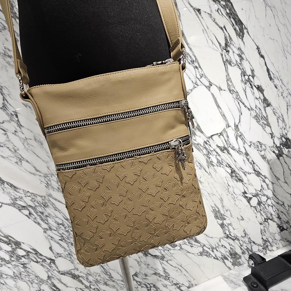 CHROME HEARTS CH Plus Patch PERRY Leather Shoulder Bag クロムハーツ CHプラスパッチ ペリー レザーショルダーバッグ