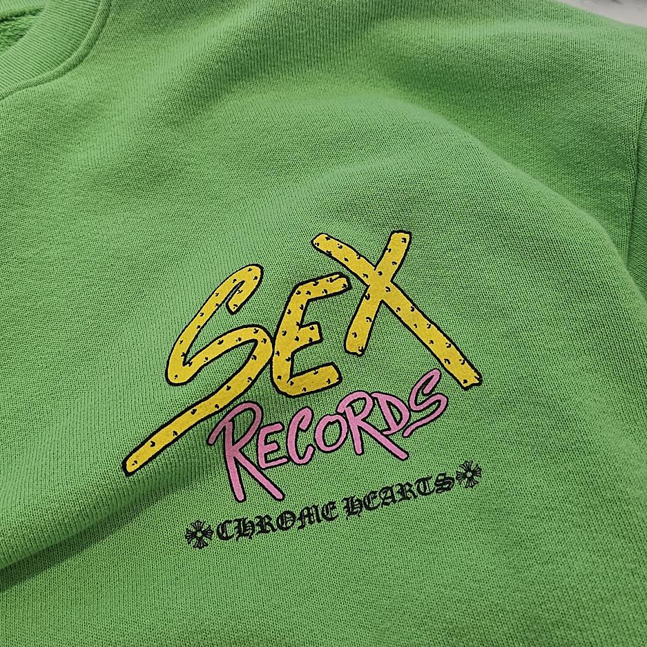 CHROME HEARTS × MATTY BOY 2021AW PPO Sex Records Crew Neck Sweat Shirt Size L クロムハーツ × マッティボーイ PPO セックスレコード クルーネック スウェットシャツ サイズL