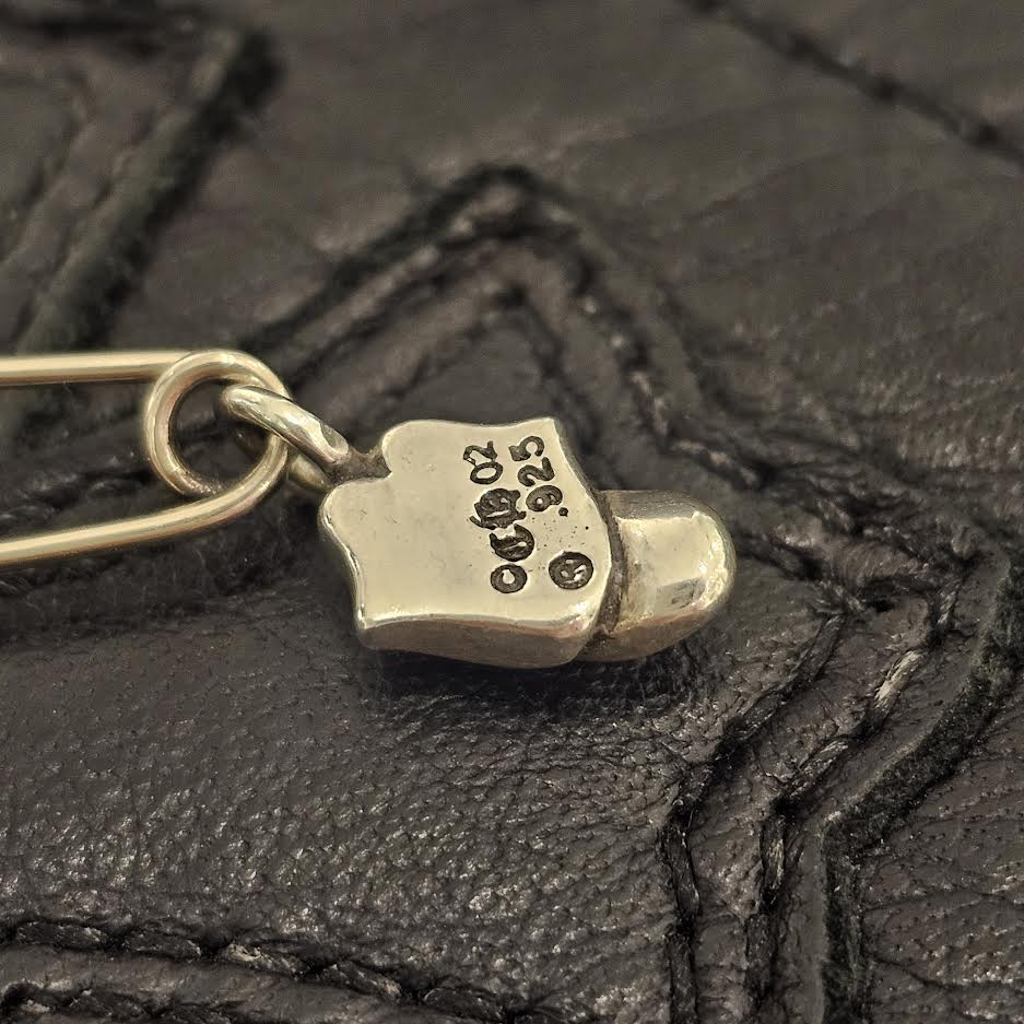 CHROME HEARTS × The Rolling Stones Safety Pin Lip & Tongue 1 Diamond Pendant Top クロムハーツ × ローリングストーンズ セーフティピン リップ&タン 1ダイヤモンド ペンダントトップ