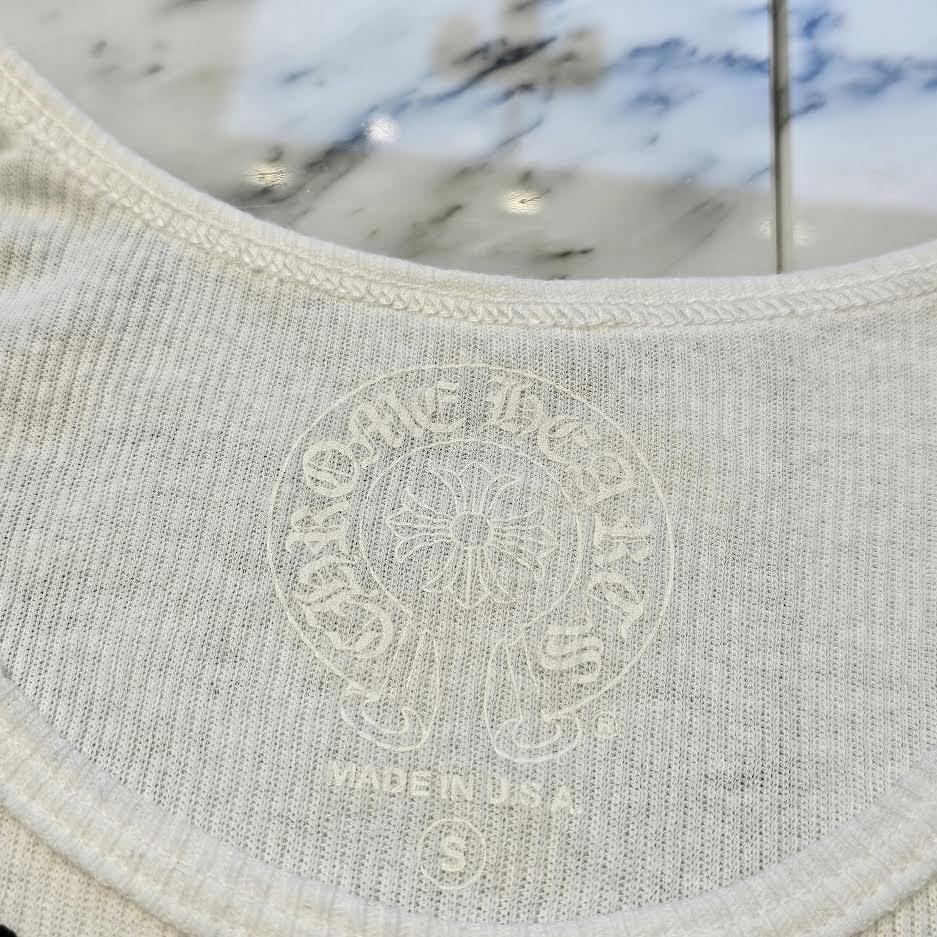 CHROME HEARTS Neck Logo Back Scroll Tank Top Size S クロム