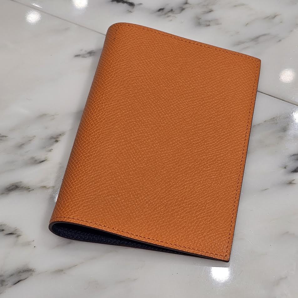 HERMES AGENDA PM "Orange/Blue Saphir" B刻印 エルメス アジェンダ PM "オレンジ/ブルーサフィール" レザーブックカバー 手帳