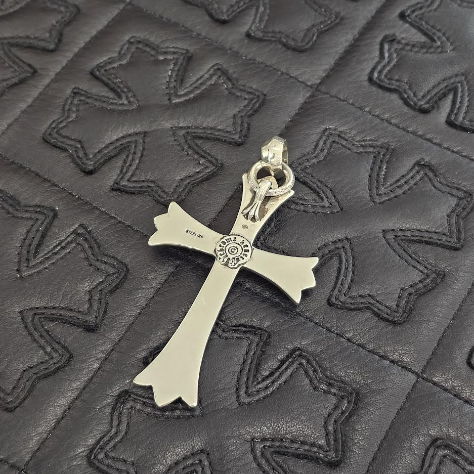 CHROME HEARTS Large Cross With Bail Pendant Top クロムハーツ