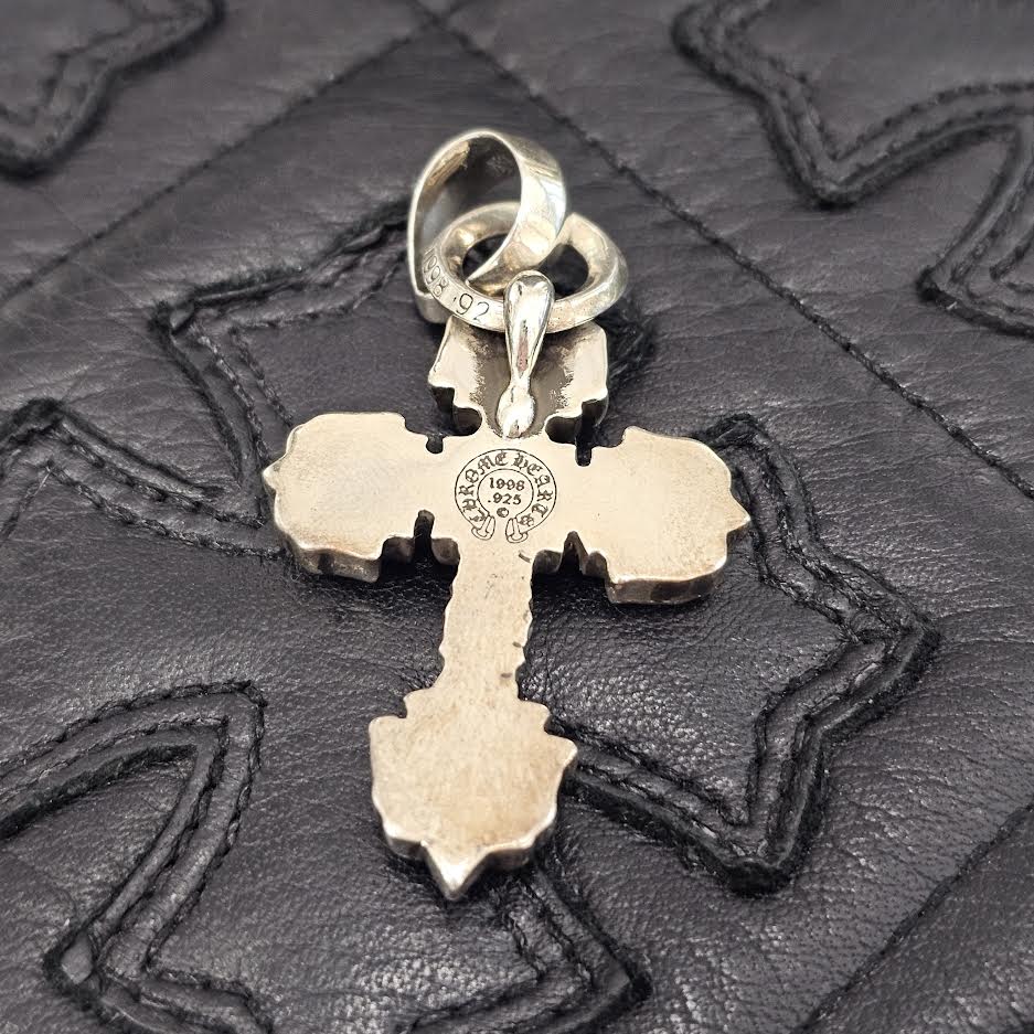 CHROME HEARTS Filigree CH Cross XS Pendant Top With Bail クロム
