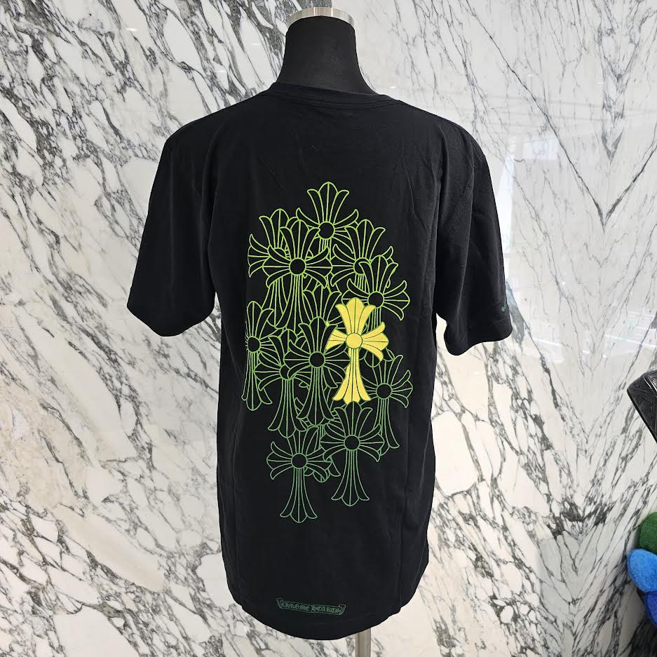 クロムハーツ セメタリー クロス バックロゴ Tシャツ ブラック CHROME HEARTS クロムハーツ（原本無） マルチカラー セメタリー