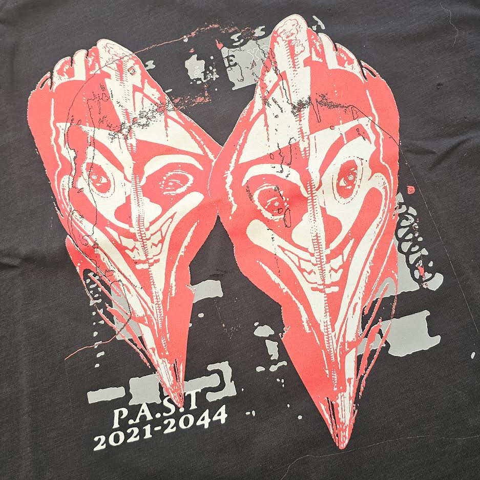 PAST AD 2000 "P.A.S.T 2021-2044" Damage Heart Tee Size M パスト AD 2000 "パスト 2021-2044" ダメージ ハート Tシャツ サイズM