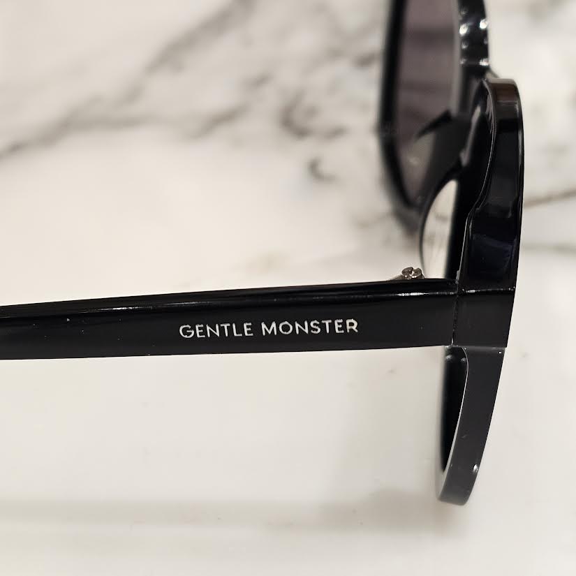 GENTLE MONSTER 2024SS Jack Bye 01 Square-Frame Sunglasses "BLACK" FLATBA ジェントルモンスター ジャックバイ 01 スクエアフレーム サングラス "ブラック"