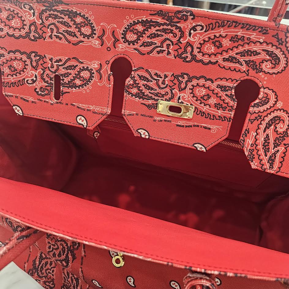 THE WORLD IS YOURS Paisley All Over Pattern Handbag ザ ワールド イズ ユアーズ ペイズリー総柄 ハンドバッグ