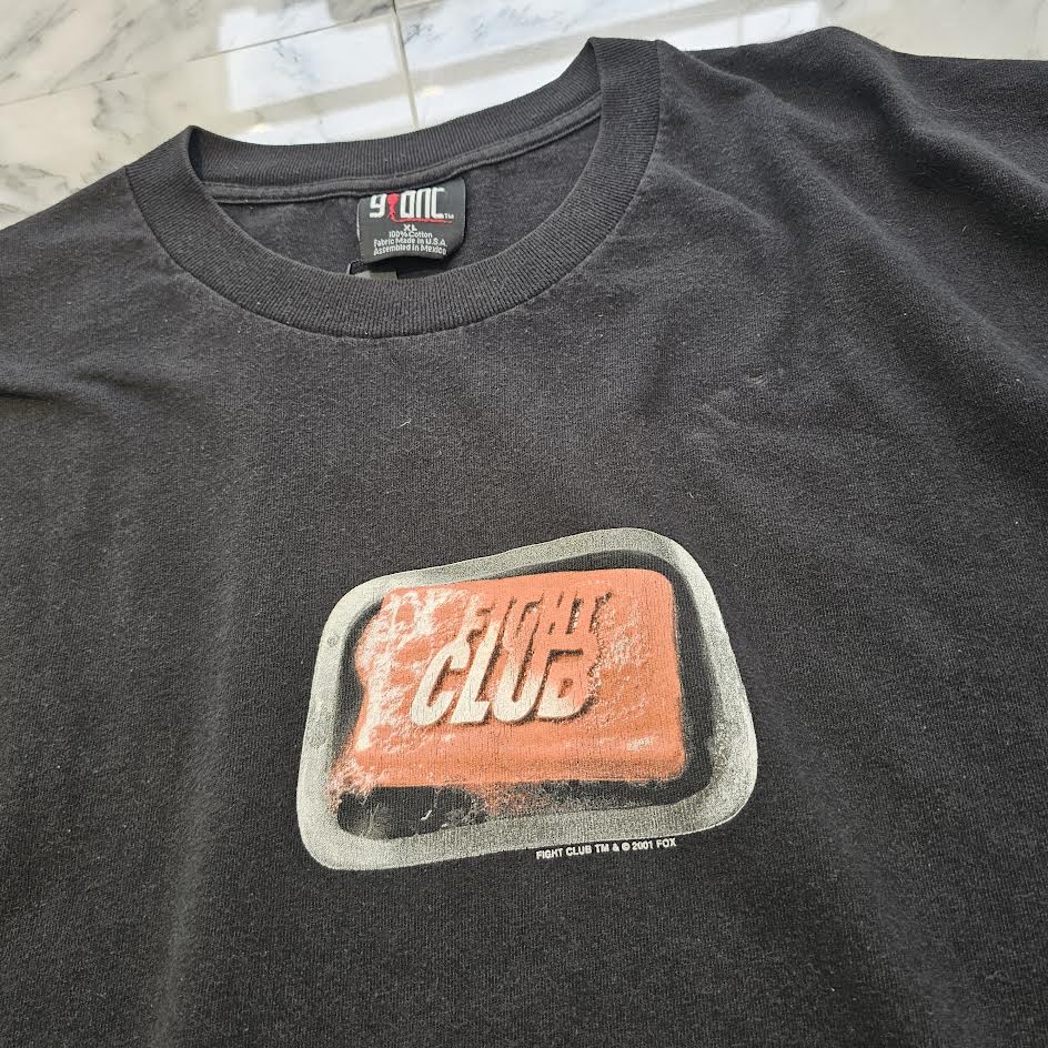 Vintage 00's Fight Club 2001 Mischief Mayhem Soap Giant S/S Tee Size XL 00's ファイトクラブ 2001 ミスチーフ メイヘム ソープ ジャイアント社製 Tシャツ サイズXL