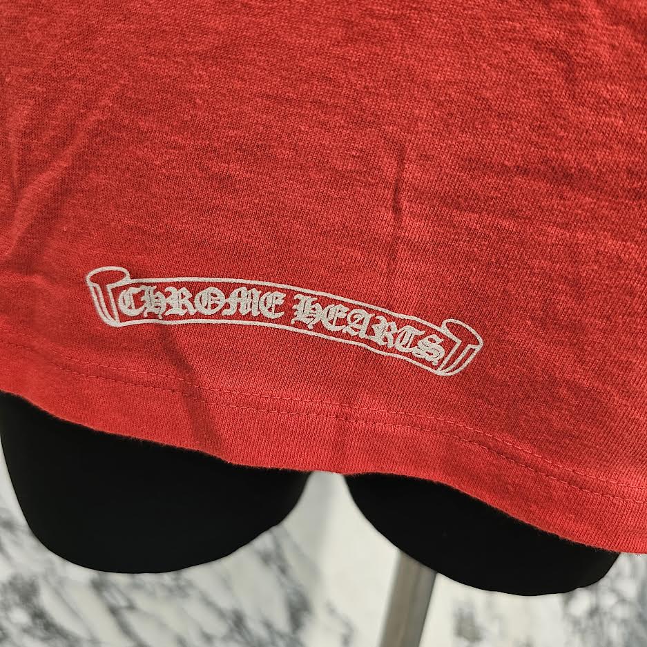 CHROME HEARTS Back Horseshoe Print Ringer Tee Size S クロムハーツ バックホースシュープリント リンガーTシャツ サイズS