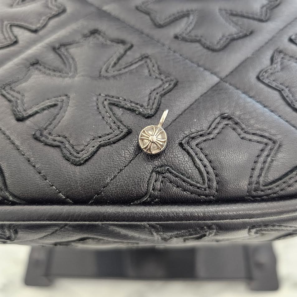 CHROME HEARTS 18K WG BANDED PLUS BEAD MD Pendant Top クロムハーツ 18K ホワイトゴールド バンデッドプラス ビーズミディアム ペンダントトップ