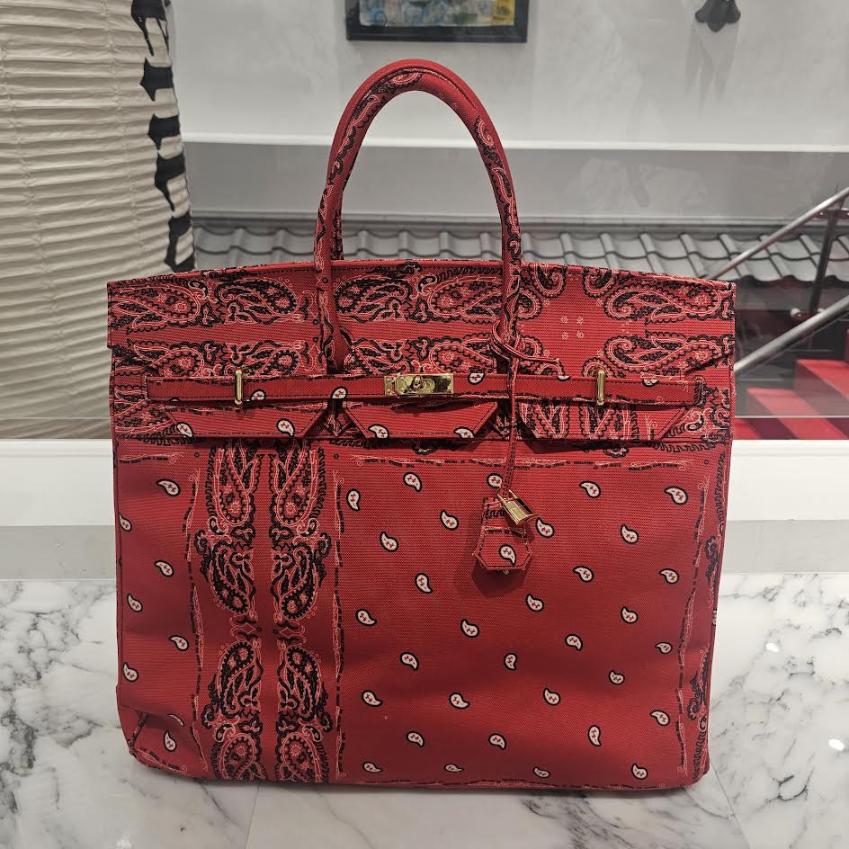 THE WORLD IS YOURS Paisley All Over Pattern Handbag ザ ワールド イズ ユアーズ ペイズリー総柄 ハンドバッグ