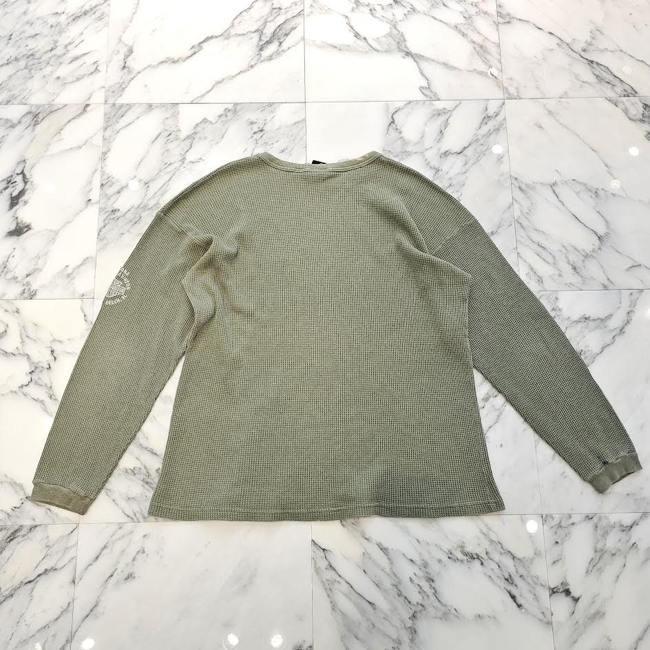 Vintage 90's Harley-Davidson Thermal Waffle L/S Tee Size L 90's ハーレー・ダビットソン サーマル ワッフル ロングスリーブ Tシャツ サイズL