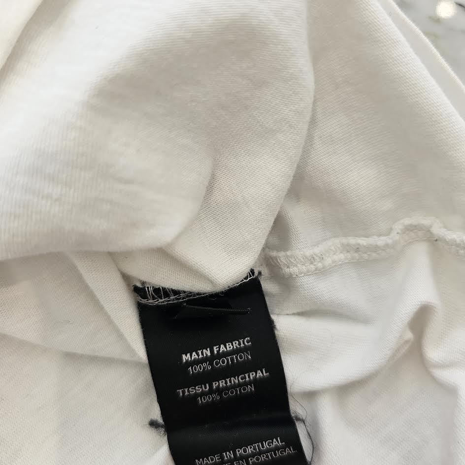 VETMENTS 2021SS Logo Print Back Patch T-Shirt UES1TR540W Size XL ヴェトモン ロゴプリント バックパッチ Tシャツ サイズXL