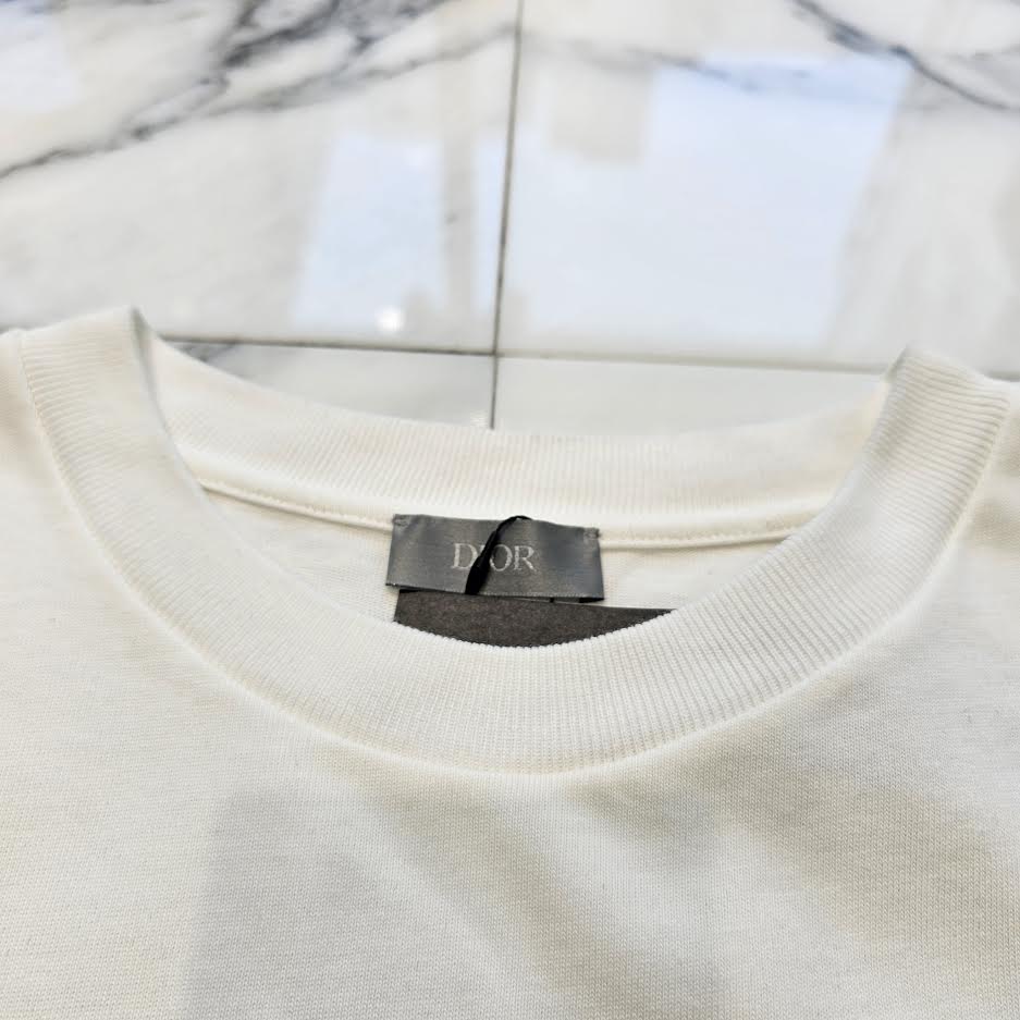 DIOR 2024AW Handwritten 1947 Cotton Jersey T-Shirt 493J696F0554 Size L ディオール ハンドリットゥン 1947 コットンジャージー Tシャツ