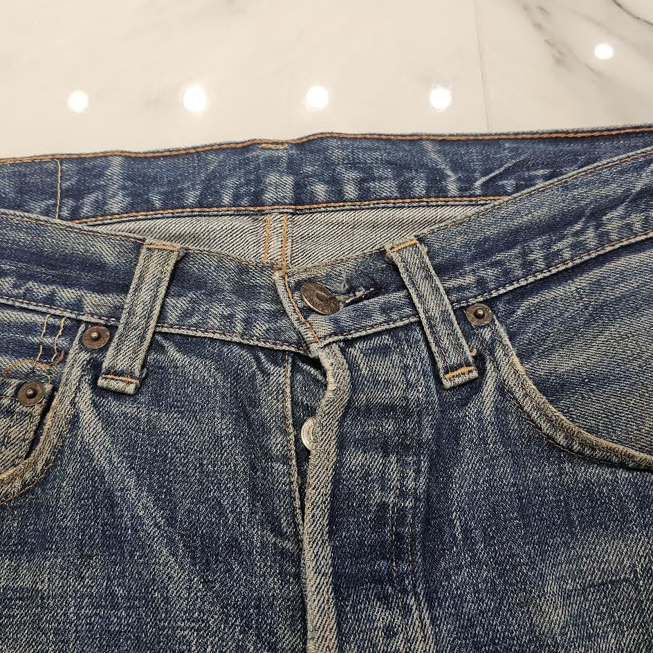 Levi's 501 Vintage BIG E Damage Denim Pants リーバイス 501 ヴィンテージ BIG E ダメージ加工 デニムパンツ ジーンズ