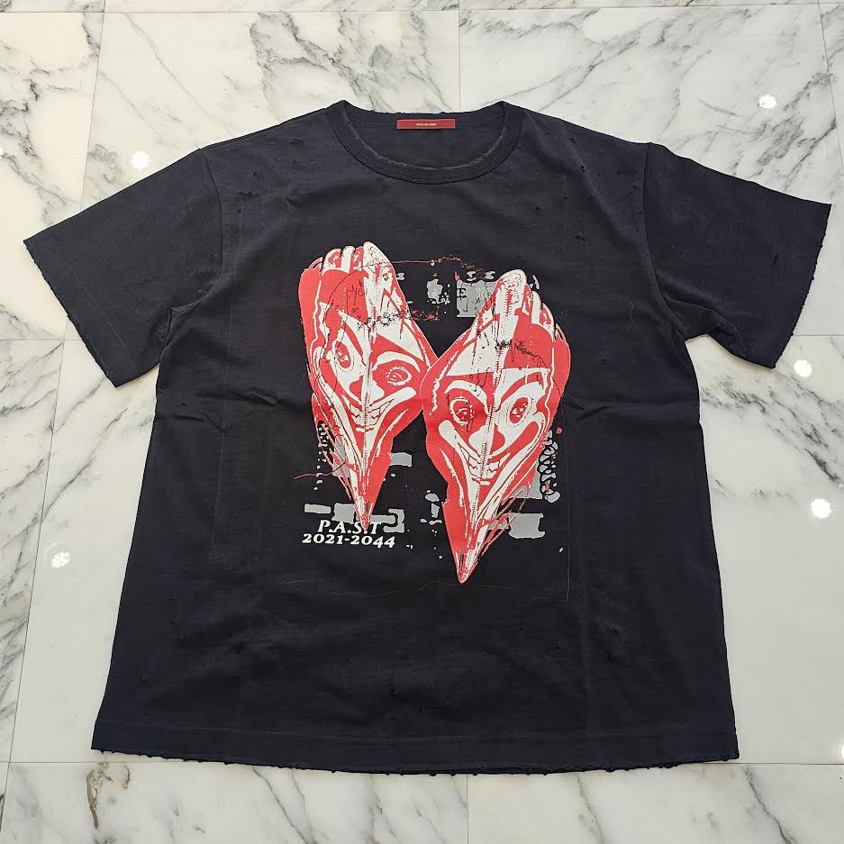 PAST AD 2000 "P.A.S.T 2021-2044" Damage Heart Tee Size M パスト AD 2000 "パスト 2021-2044" ダメージ ハート Tシャツ サイズM
