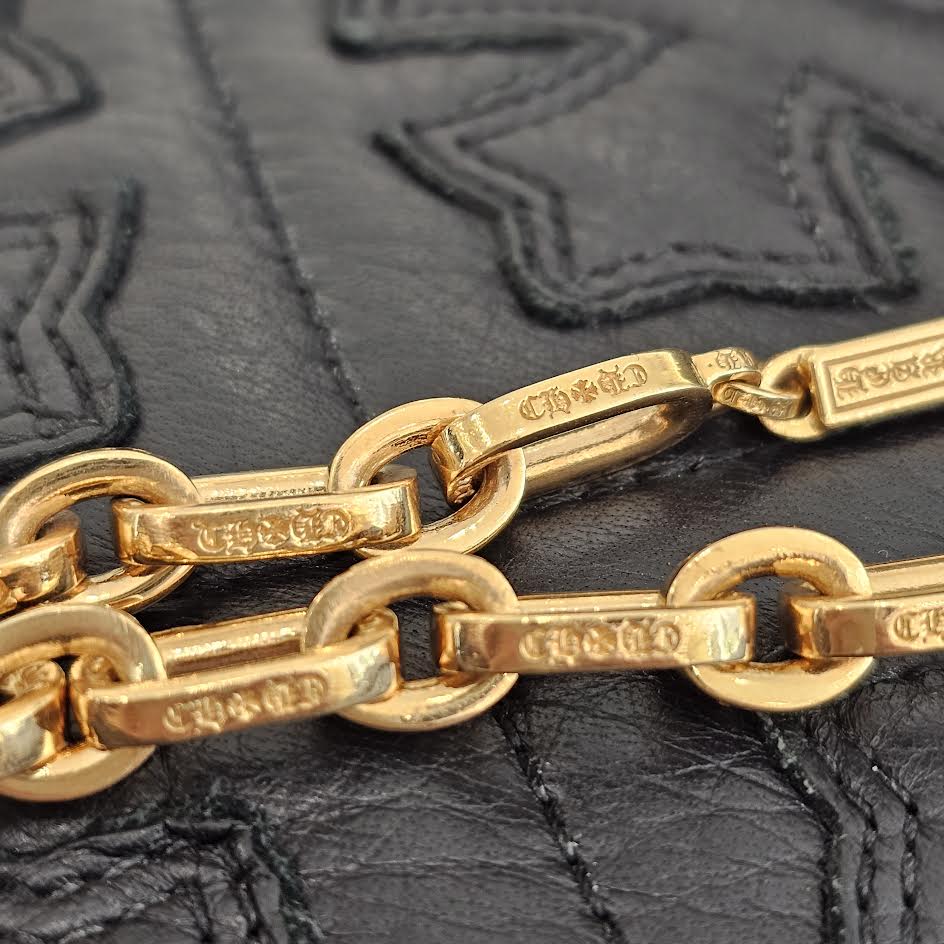 CHROME HEARTS 22K PAPER E CHAIN BRACELET クロムハーツ 22K ペーパー E チェーン ブレスレット