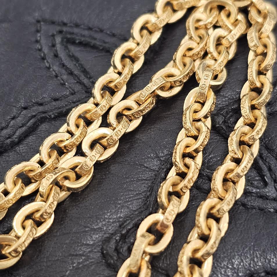 CHROME HEARTS 22K Paper Chain Necklace 20 Inch クロムハーツ 22K ペーパーチェーン ネックレス 20インチ