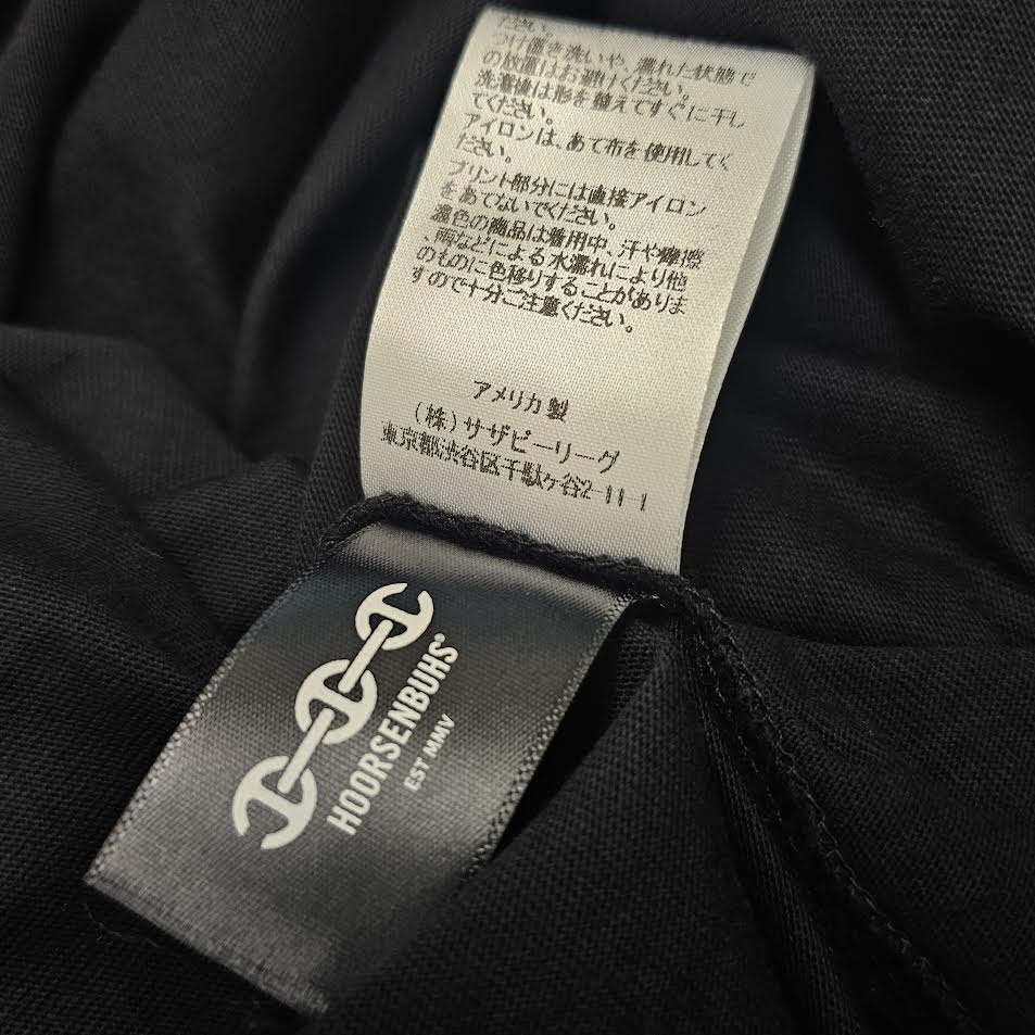HOORSENBUHS Back Logo Cotton Tee 9920900156 Size S ホーセンブース バックロゴ コットン Tシャツ サイズS