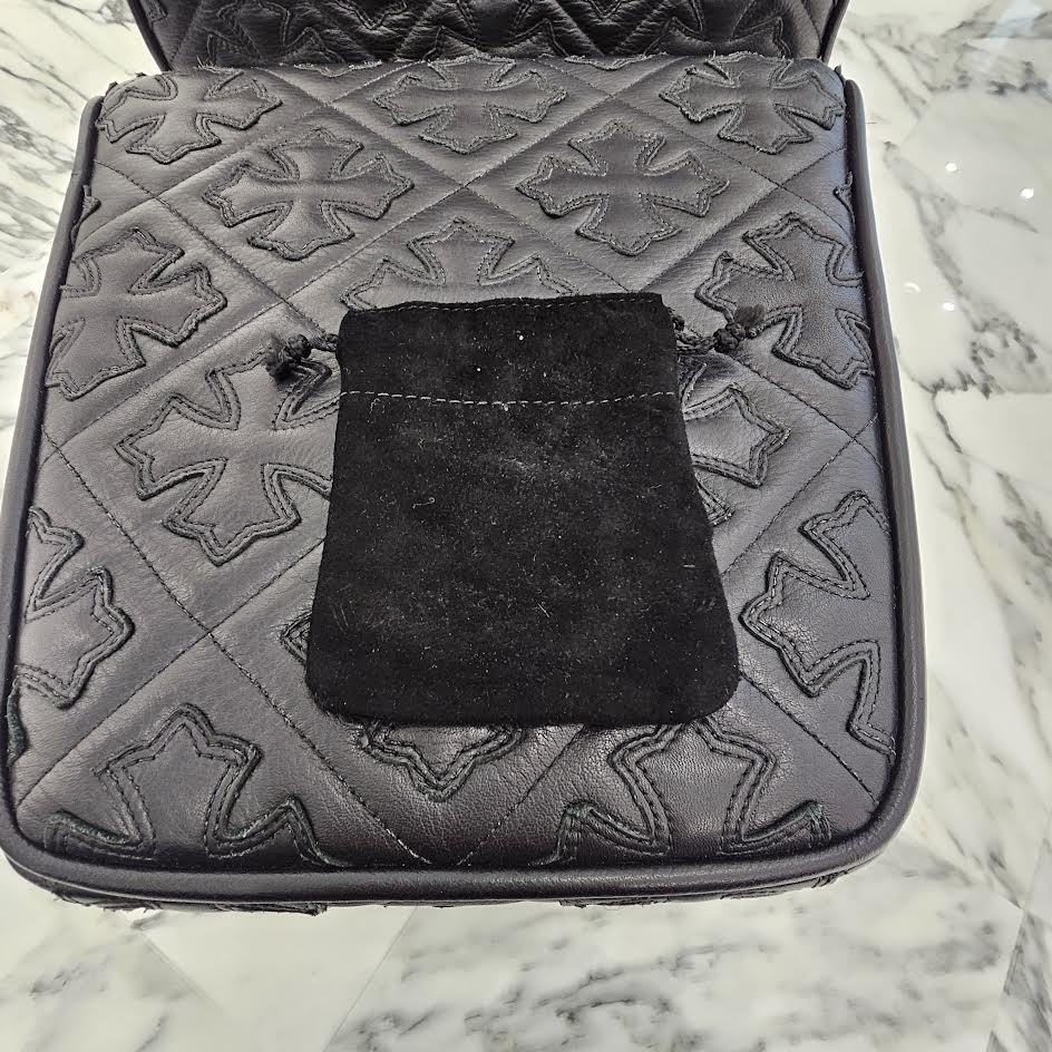 CHROME HEARTS 22K Filig Cross-XSM P D Pendant Top クロムハーツ 22K フィリグリークロスXS PAVEダイヤ ゴールド ペンダントトップ