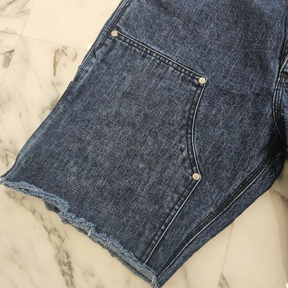 CHROME HEARTS Carpenter Cross Ball Button Denim Shorts Size 32 クロムハーツ カーペンター クロスボールボタン デニムショーツ サイズ32