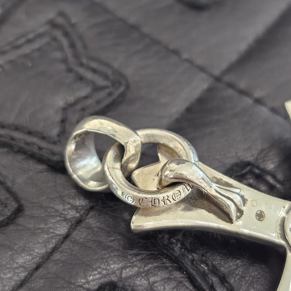 CHROME HEARTS Large Cross With Bail Pendant Top クロムハーツ