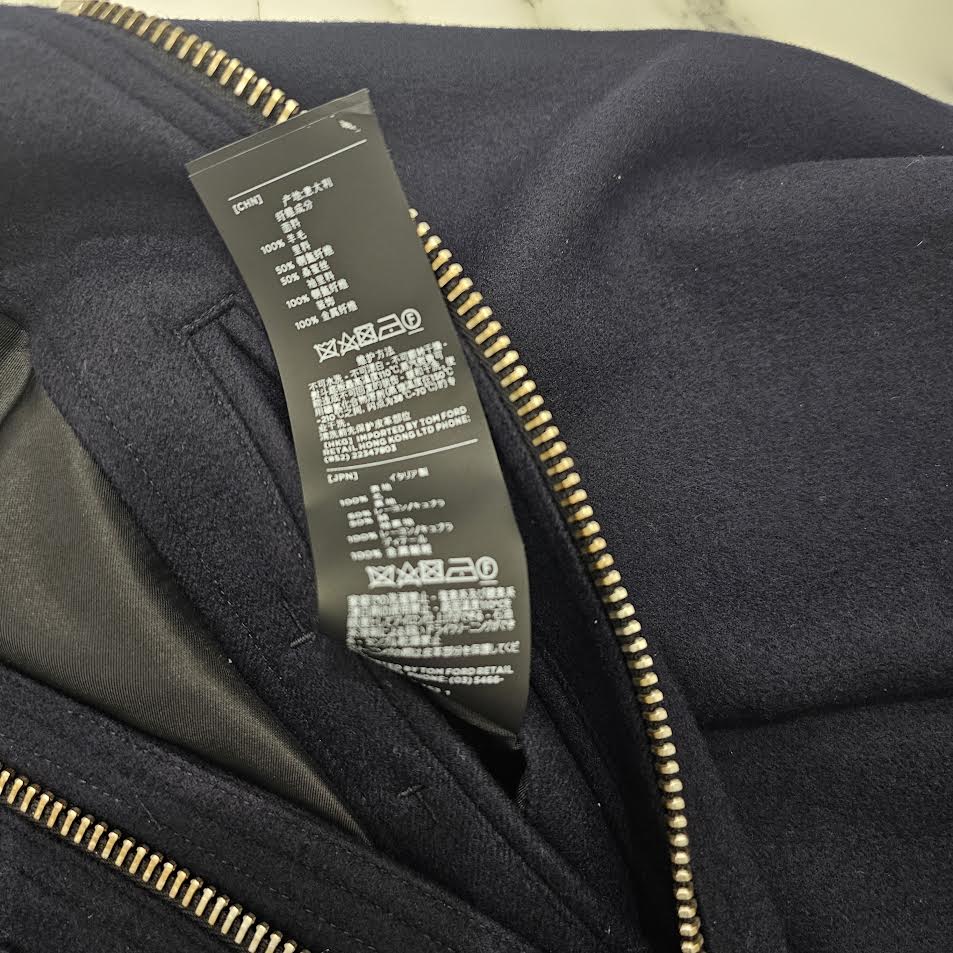 TOM FORD Cotton Blend Twill Wool Jacket BL079 TFO315 Size 50 トムフォード コットン ブレンド ツイル ウール ジャケット サイズ50