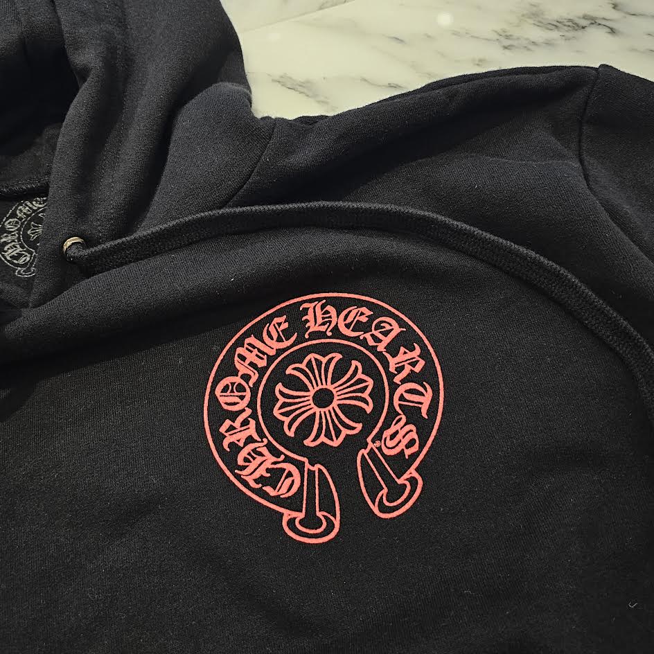 CHROME HEARTS Online Limited USA Horseshoe Pullover Hoodie Size L クロムハーツ オンライン限定 USA ホースシュー プルオーバー フーディ サイズL