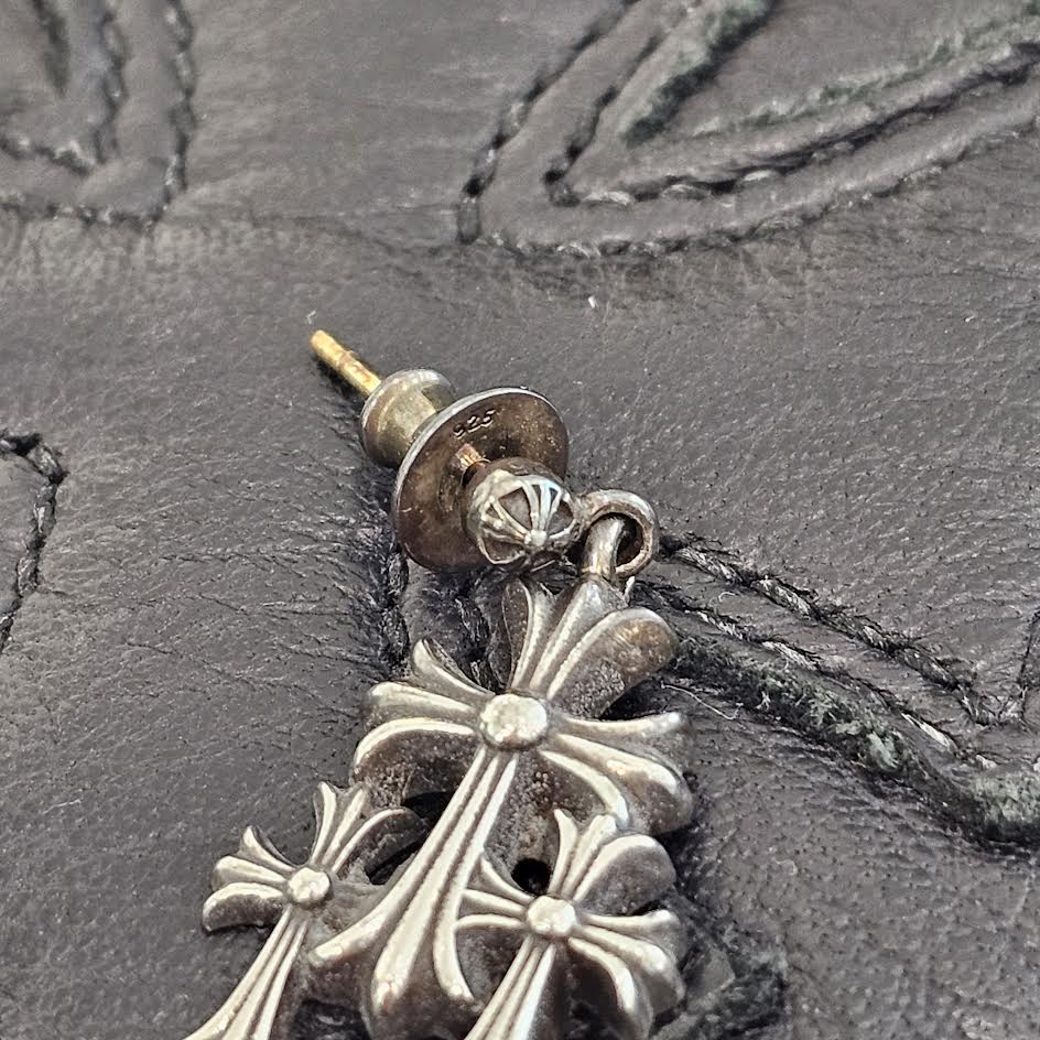 クロムハーツ925 片耳用ピアス Chrome Hearts シルバー925 ピアス(片耳
