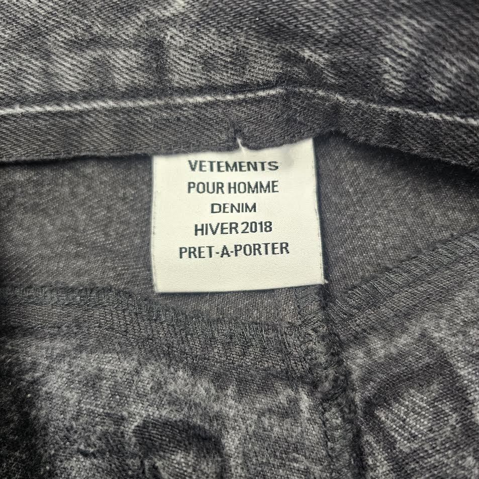 VETEMENTS 2018AW Remake Denim Pants MAH18PA16 Size S ヴェトモン リメイクデニムパンツ サイズS