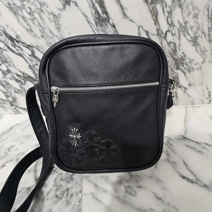 CHROME HEARTS TAKA BAG Leather Shoulder Bag クロムハーツ タカバッグ レザーショルダーバッグ