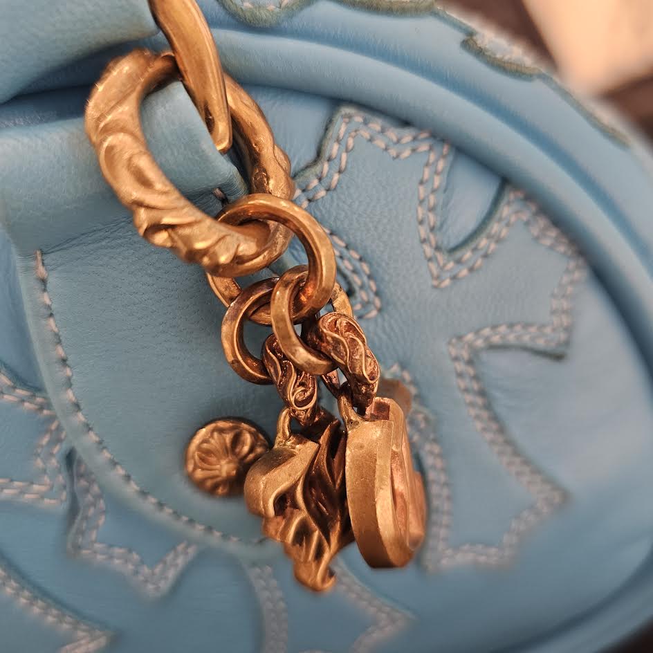 CHROME HEARTS Tiny GYM Cemetery Cross Patch Hand Bag クロムハーツ タイニージム セメタリークロスパッチ ハンドバッグ