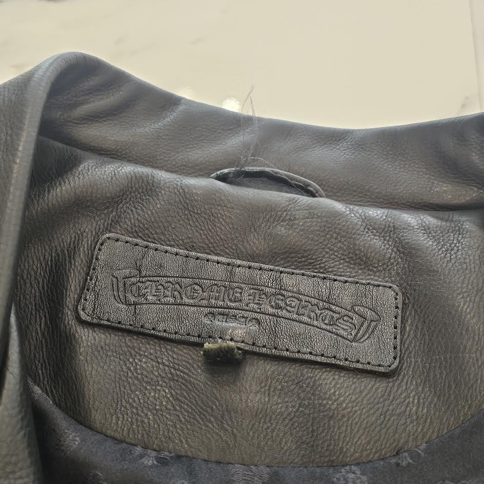 CHROME HEARTS JJ DEAN STAR CUSTOM Riders Leather Jacket Size M クロムハーツ JJディーン スターカスタム ライダース レザージャケット サイズM