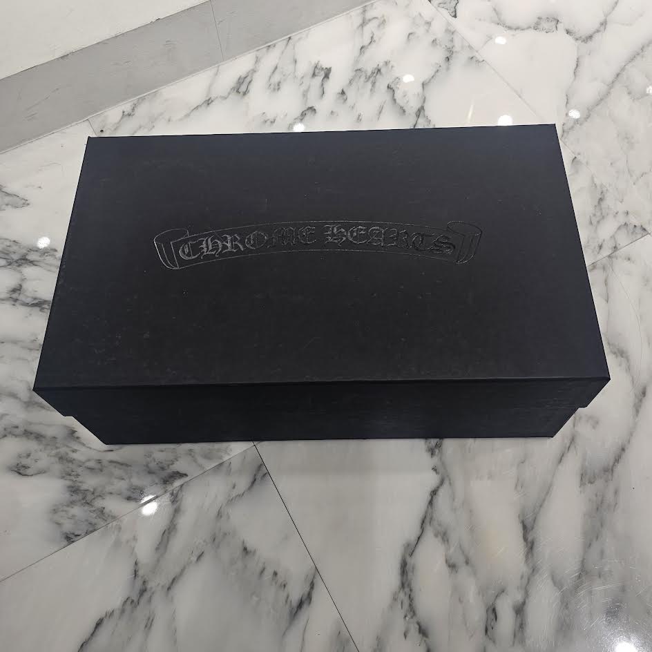 CHROME HEARTS CH Plus Leather Patch Dagger Slip On Size 42(26.5cm-27cm) クロムハーツ CHプラス レザーパッチ ダガー スリッポン サイズ42(26.5cm-27cm)