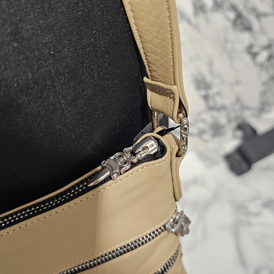 CHROME HEARTS CH Plus Patch PERRY Leather Shoulder Bag クロムハーツ CHプラスパッチ ペリー レザーショルダーバッグ