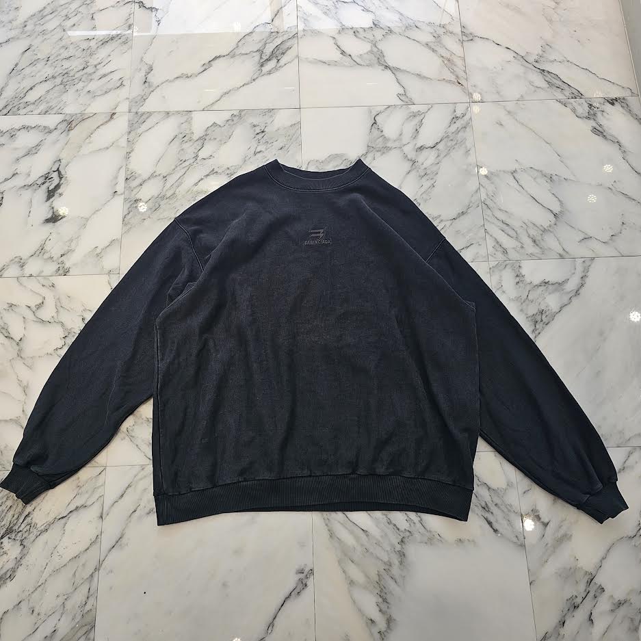BALENCIAGA 2022SS Sporty B Oversized Crewneck Sweat Shirt 720428 TNVF5 Size L バレンシアガ スポーティーB オーバーサイズ クルーネック スウェットシャツ サイズL