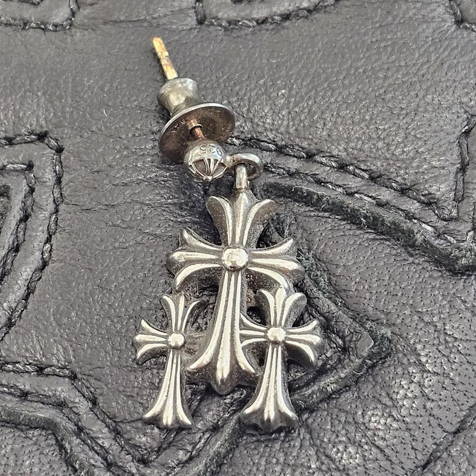 クロムハーツ クロス 十字架 ピアス CHROME HEARTS タイニーCHクロス