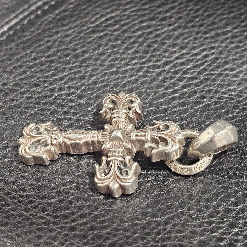 CHROME HEARTS Larger Filigree Cross Shilver Pendent Top クロムハーツ ラージ フィリグリークロス シルバー ペンダントトップ