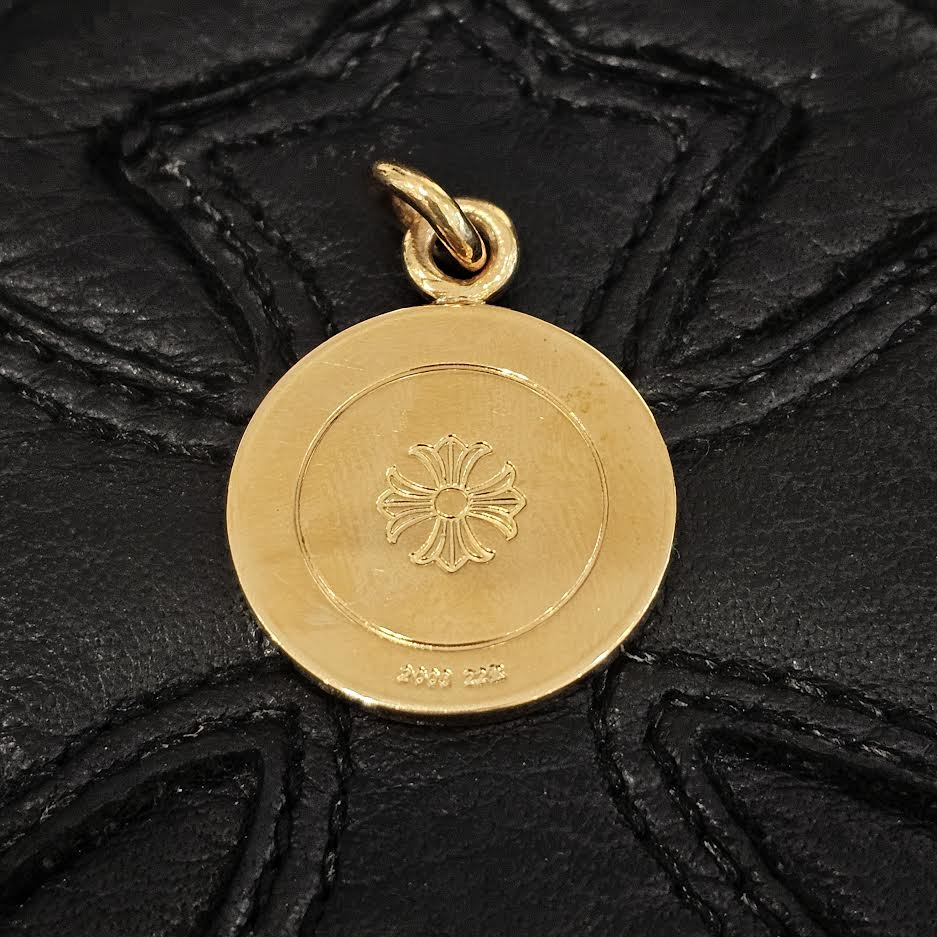 CHROME HEARTS 22K ANGEL MEDAL Charm クロムハーツ 22K エンジェルメダル チャーム