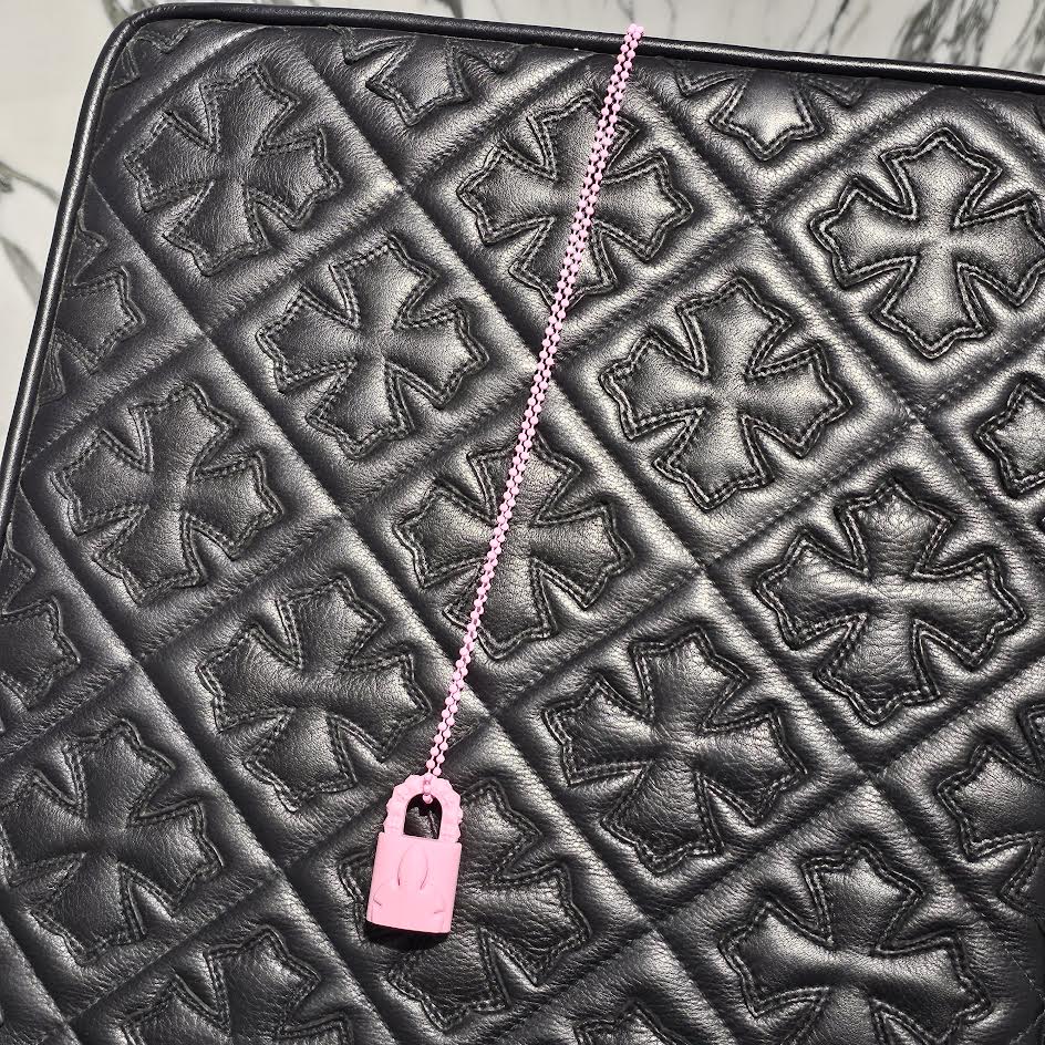 CHROME HEARTS パドロックフレアニー ラバーネックレス CHROME HEARTS 2023SS PADLOCK Flare Knee Silicon Rubber