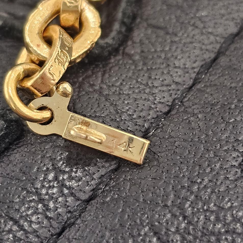 CHROME HEARTS 22K Paper Chain Necklace 20 Inch クロムハーツ 22K ペーパーチェーン ネックレス 20インチ