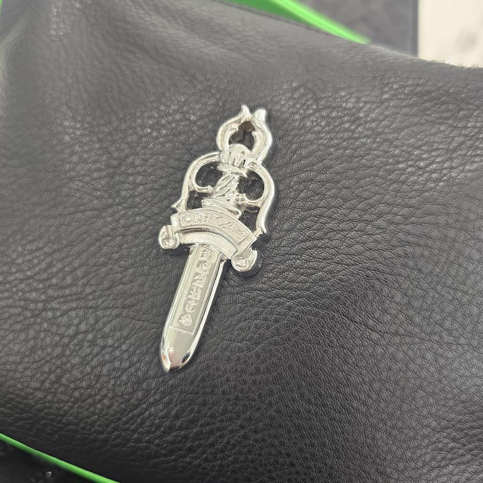 CHROME HEARTS CHICKEN NUGGET Side BS Flare Patch Small Leather Shoulder Bag クロムハーツ チキンナゲット サイド BSフレアパッチ スモールレザー ショルダーバッグ