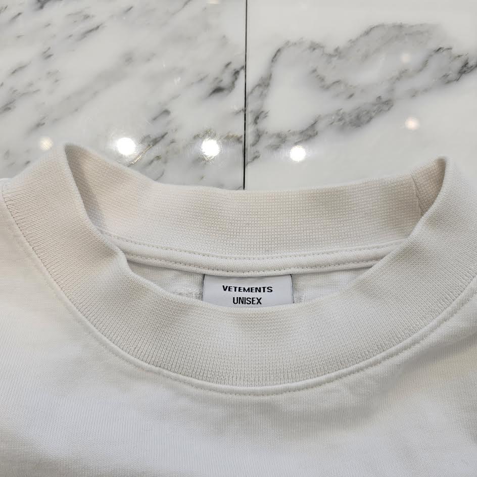 VETMENTS 2022SS Logo Label Crew Neck Sweat Long Sleeve T-Shirt UE52TR280W Size S ヴェトモン ロゴラベル クルーネック スウェット ロングスリーブ Tシャツ サイズS