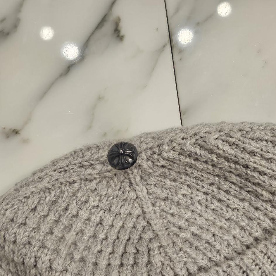 CHROME HEARTS CH Plus Cross Ball Cashmere Knit Beanie Size ONE SIZE（53-60）クロムハーツ CHプラス クロスボール カシミヤ ニットビーニー サイズONE SIZE（53-60）