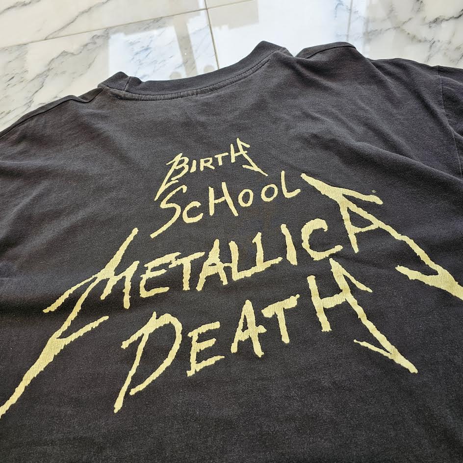 Vintage 90's METALLICA "Birth School Metallica Death" S/S Tee Size XL 90's メタリカ "バーススクールメタリカデス" Tシャツ サイズXL