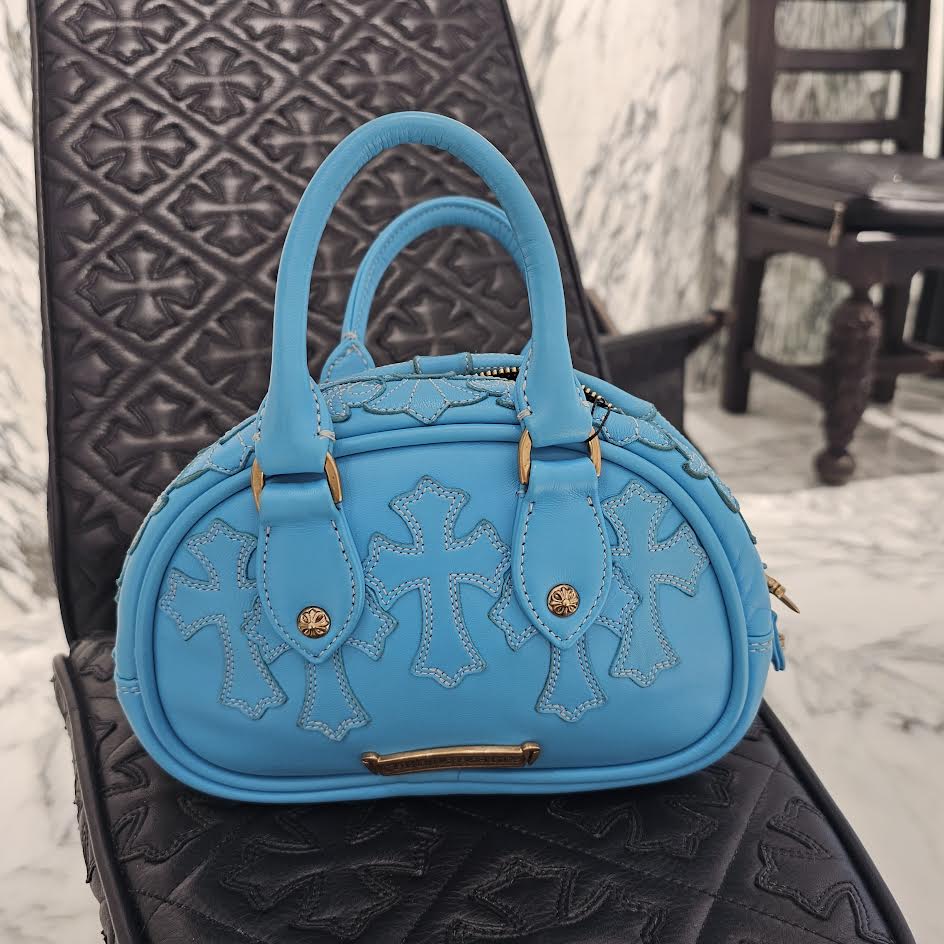 CHROME HEARTS Tiny GYM Cemetery Cross Patch Hand Bag クロムハーツ