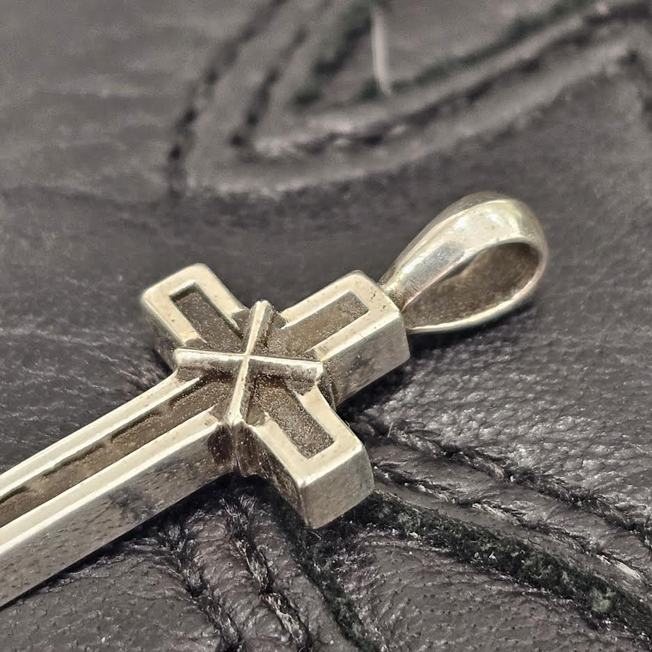 CHROME HEARTS MAPPLE THORPE CROSS Pendant Top クロムハーツ メープルソープ クロス ペンダントトップ