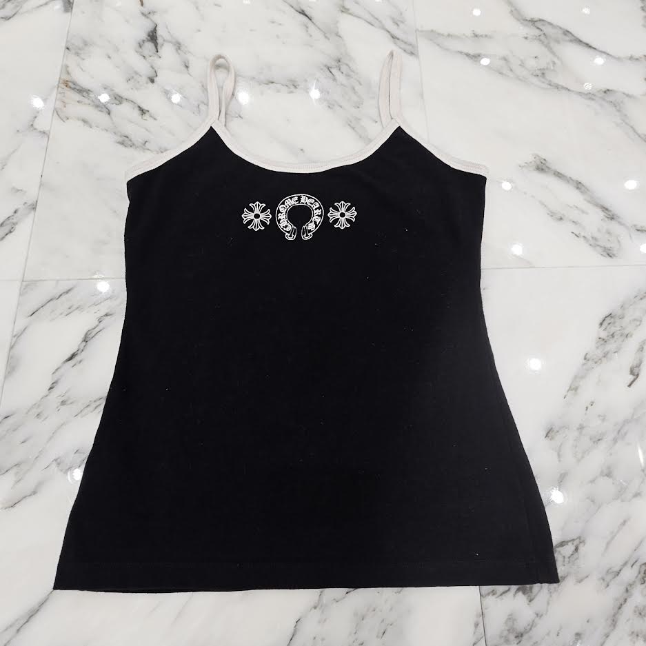 CHROME HEARTS Horseshoe Short Camisole Top Size S クロムハーツ ホースシュー ショート キャミソールトップ サイズS